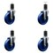 Service Caster 5'' Solid Poly Wheel Swivel 1-5/8'' Expanding Stem Caster Set, 4PK SCC-EX20S514-SPUS-158-4 - alternate 1